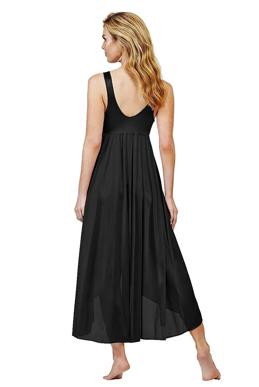 Shadowline Silhouette New High Low Vintage Style Nightgown 35737