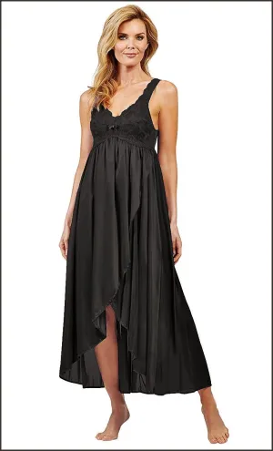 Shadowline Silhouette New High Low Vintage Style Nightgown 35737