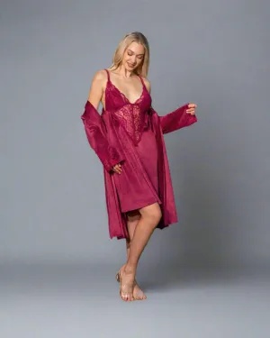 Short robe short shirt