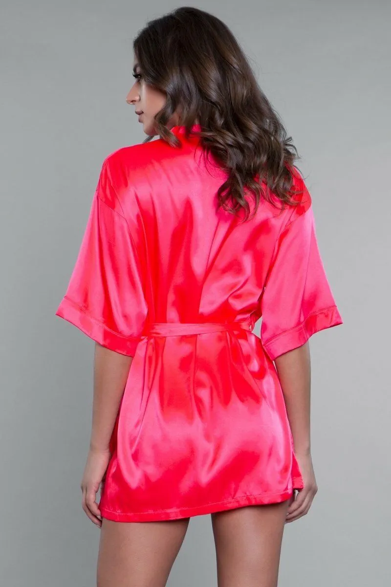 Short Satin Robe