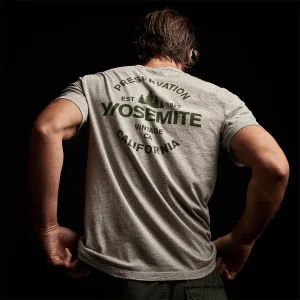 Short Sleeve Crew Neck - Heather Grey/Rugby