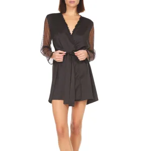 Showstopper Robe In Black - Flora Nikrooz