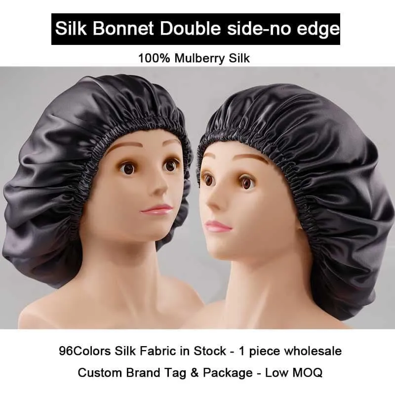 Silk Bonnet Double side no edge - custom and wholesale