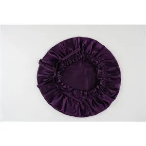 Silk hair cap - Double side - adjustable - Deep Purple