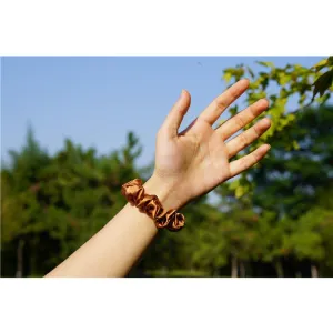 Silk Scrunchies Classic Light Brown