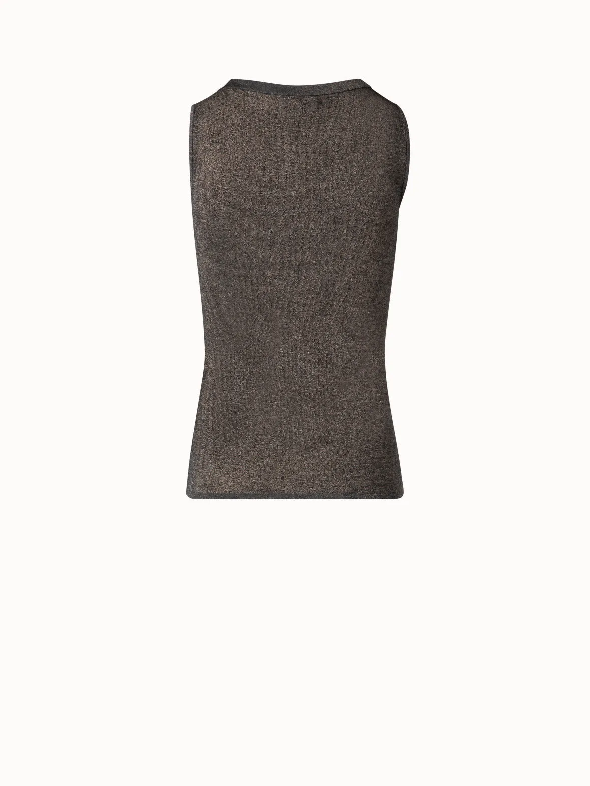 Silk Tank Top with Golden Lurex