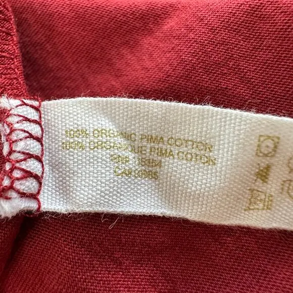 SKIN Organic Coleen organic Pima cotton jersey robe Red size 1 Small