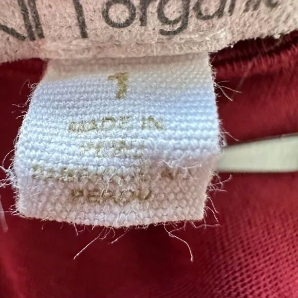 SKIN Organic Coleen organic Pima cotton jersey robe Red size 1 Small