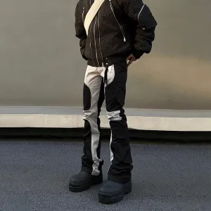Slim Fit Color Block Cargo Pants