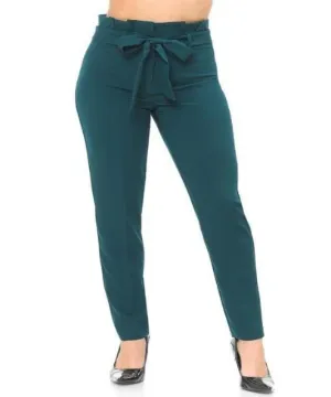 Slim Fit Paper Bag Pants
