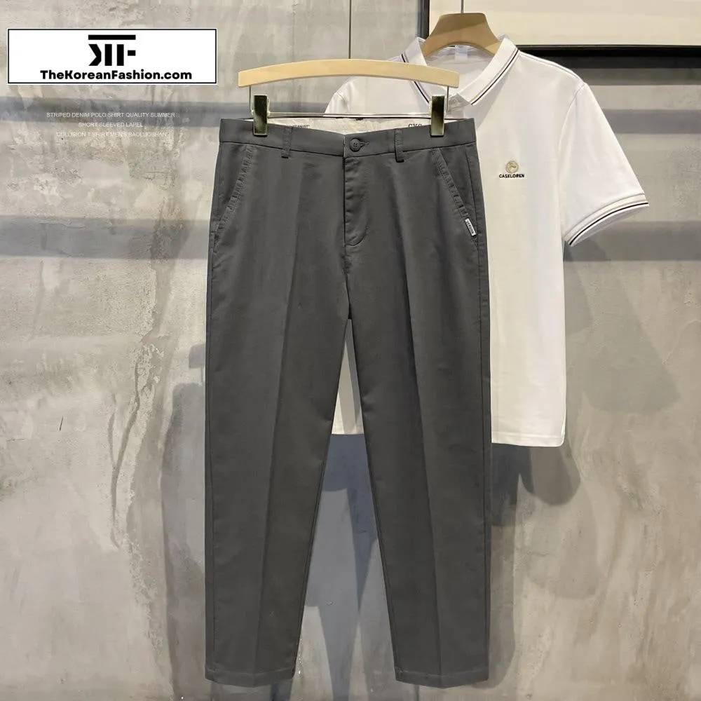 Slim-Fit Stretch Suit Pants