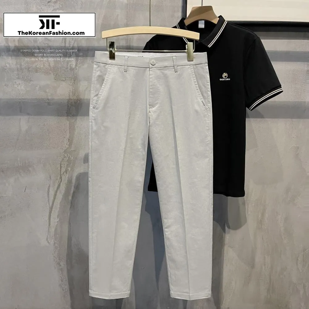 Slim-Fit Stretch Suit Pants
