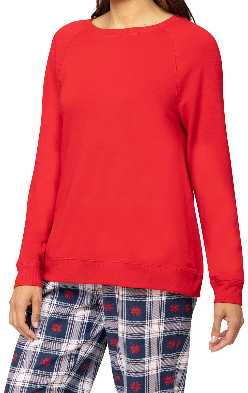 Snowfall Plaid French Terry & Flannel Pajamas
