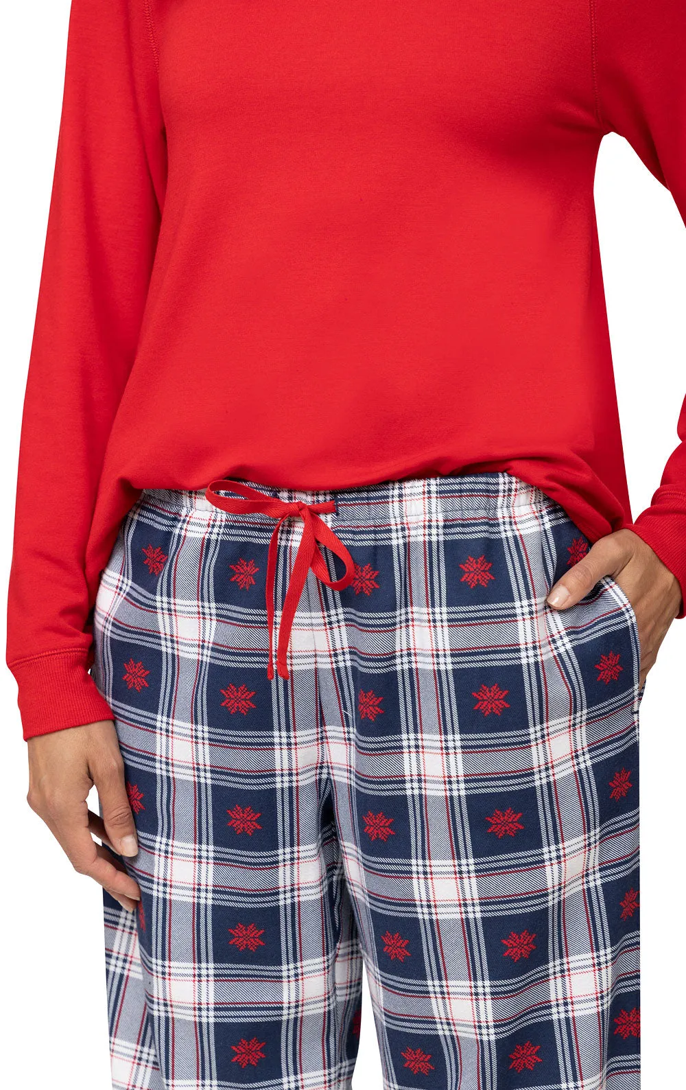 Snowfall Plaid French Terry & Flannel Pajamas
