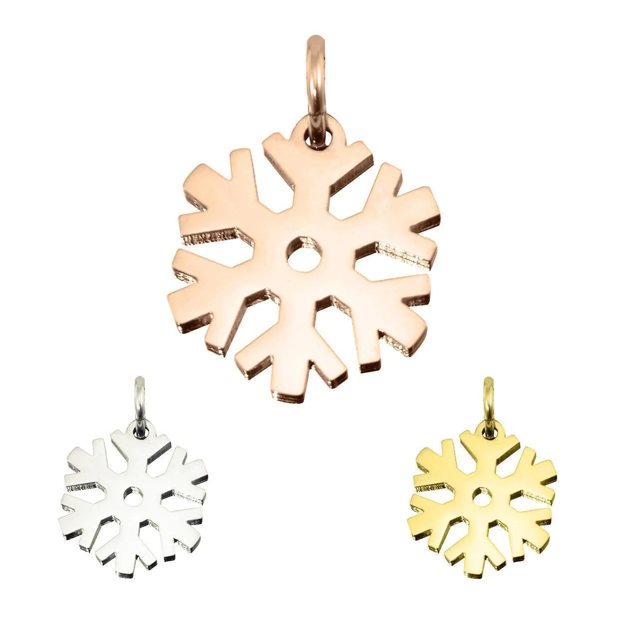 Snowflake Charm for Keyring