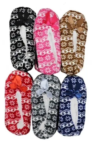 Snowflake slipper socks