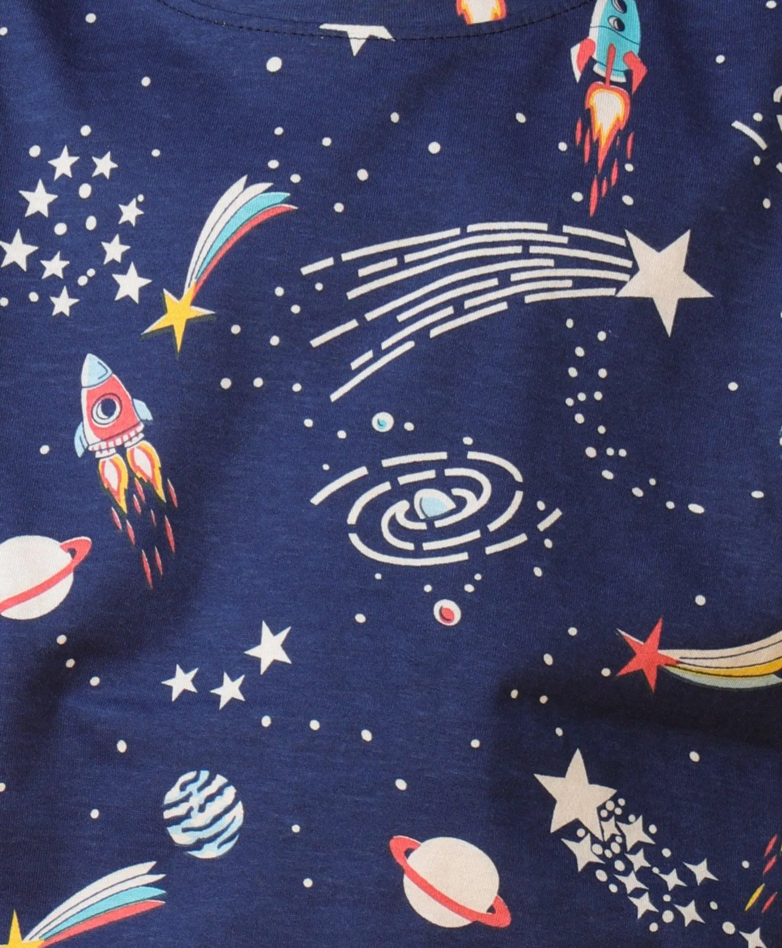 SOLAR DREAMS SHORT SLEEVE PYJAMA SET - BLUE