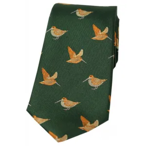 SOPRANO Woodcocks Silk Country Tie - Country Green