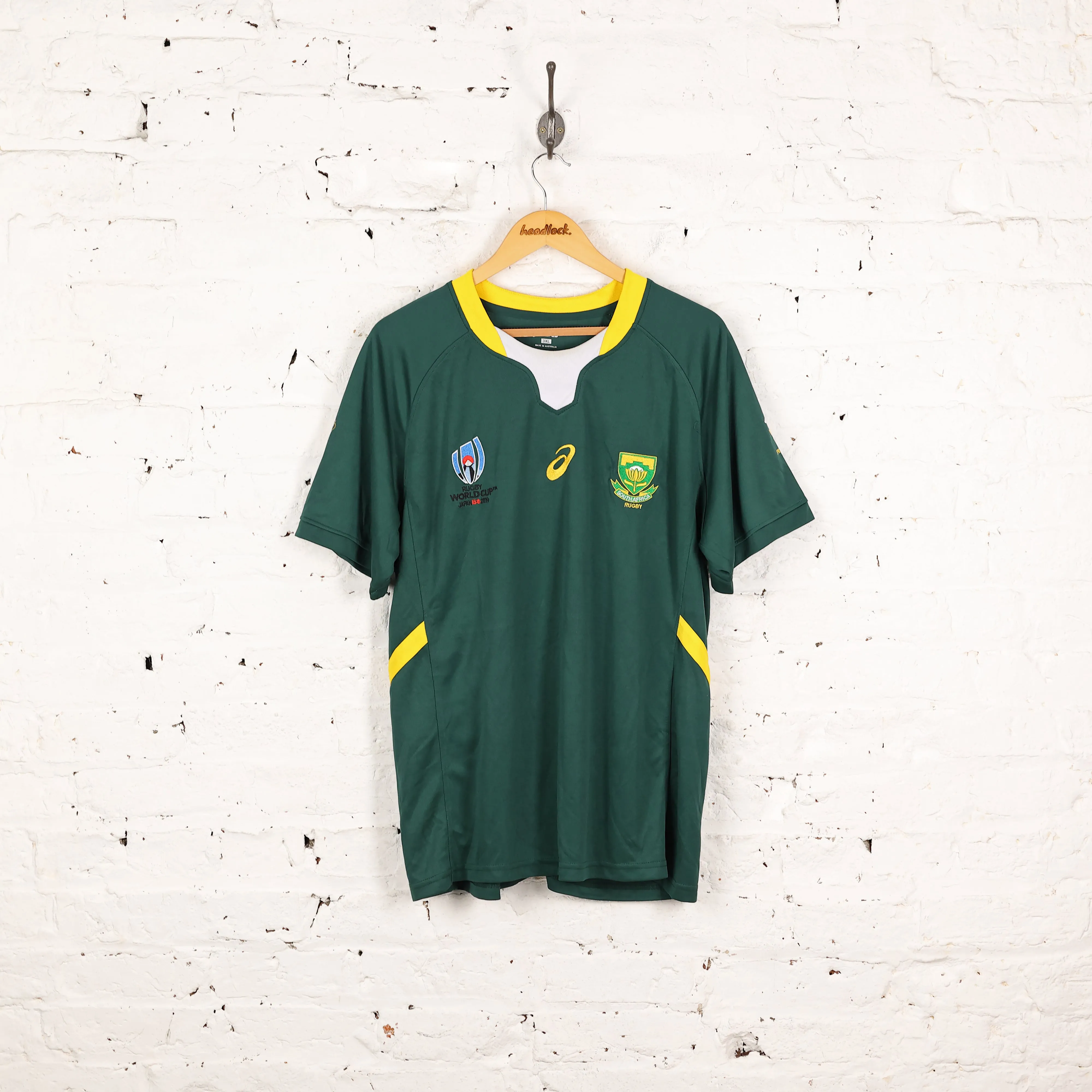 South Africa 2019 World Cup Rugby Shirt - Green - XXXL