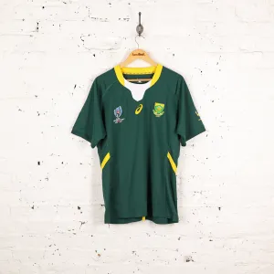 South Africa Asics 2019 Rugby Shirt - Green - XL