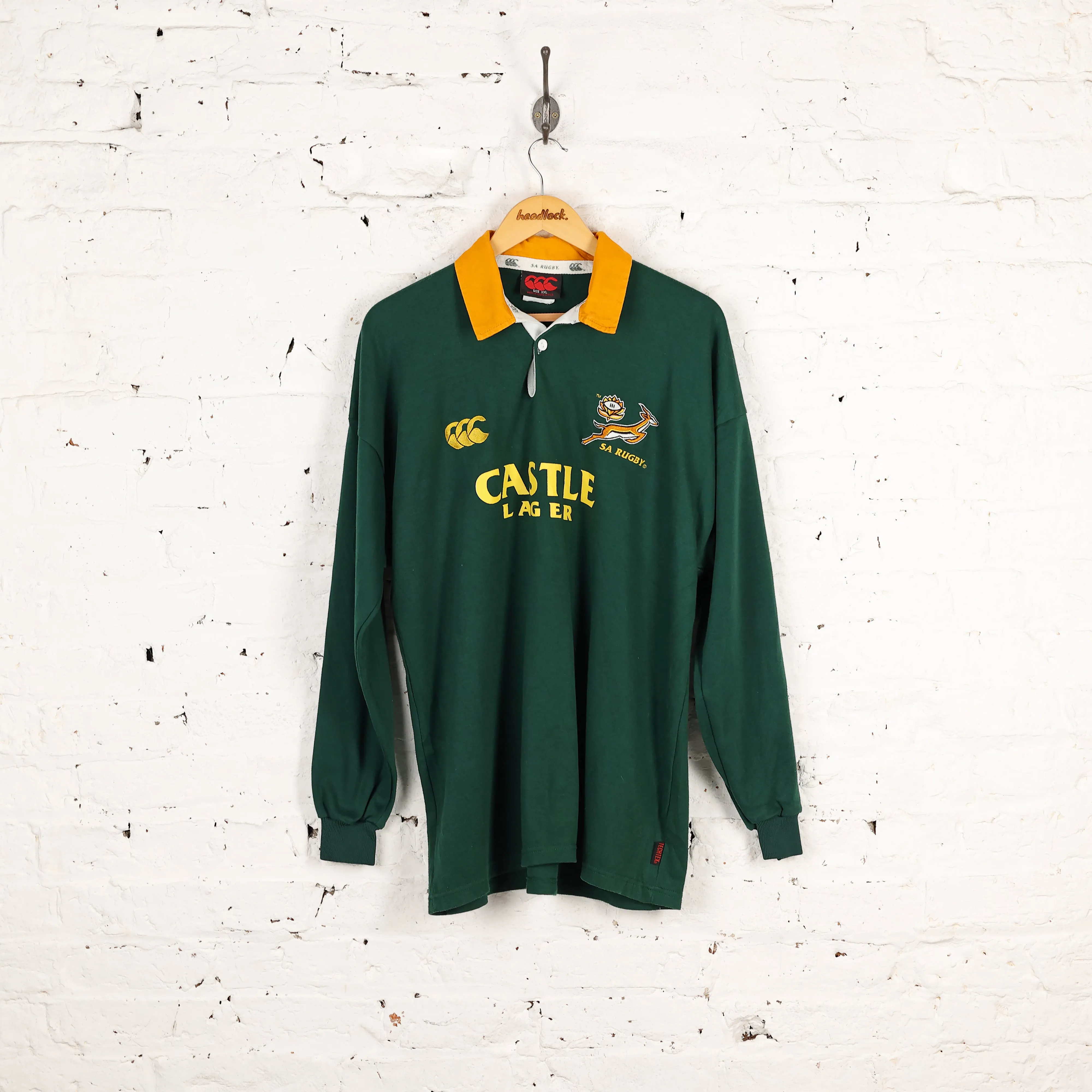 South Africa Rugby Canterbury Shirt - Green - XXL