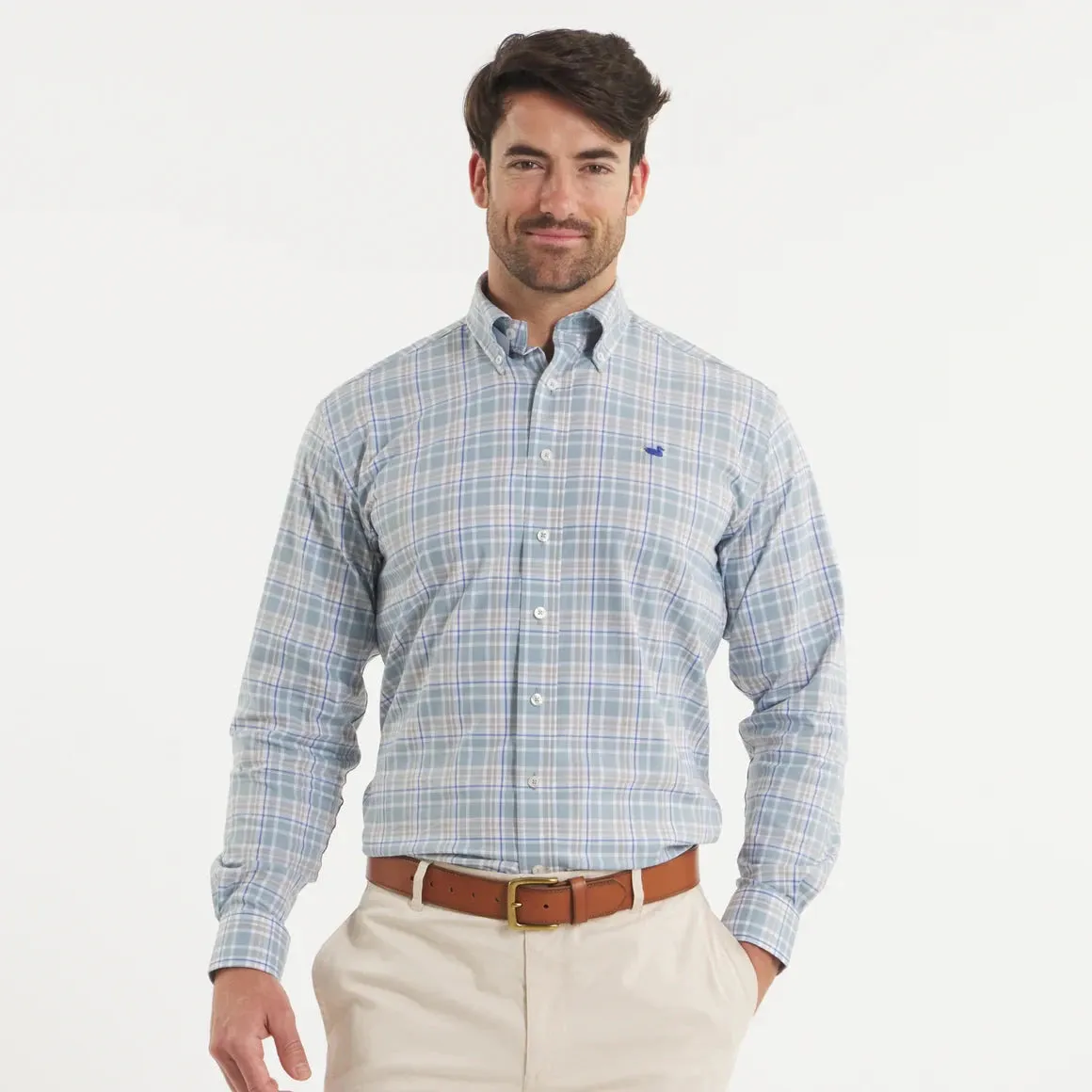 Southern Marsh Grainger Performance Plaid Dress Shirt