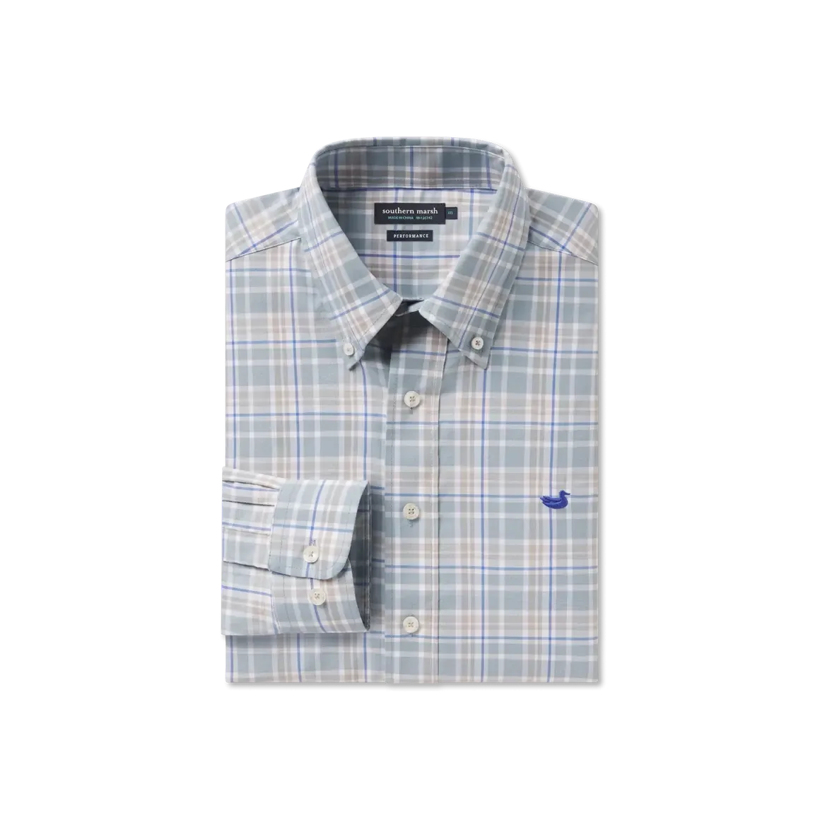 Southern Marsh Grainger Performance Plaid Dress Shirt