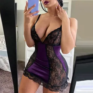 Spaghetti Strap Mesh See-through Deep V-neck Lace Mini Bandage