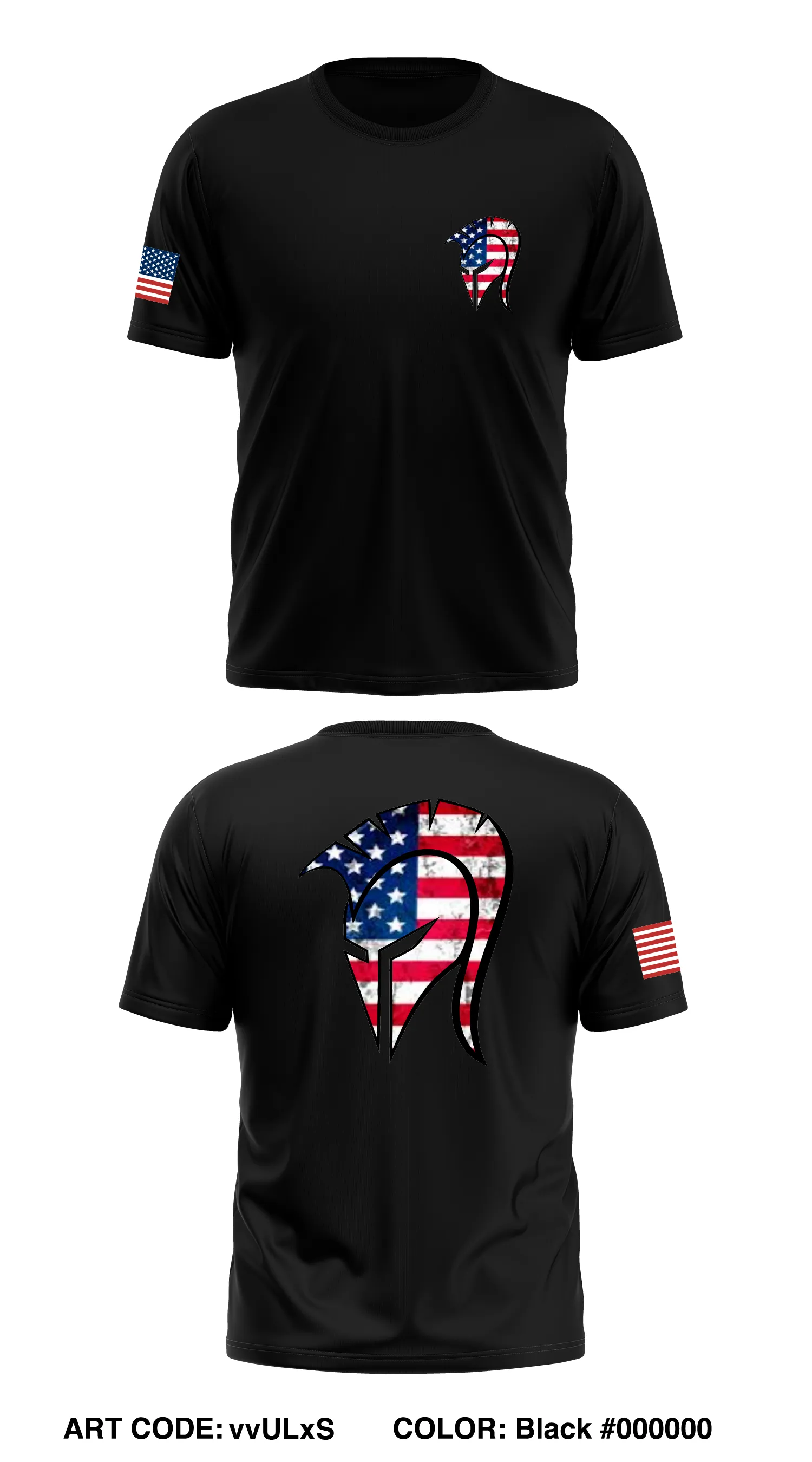Spartan Co. Hydrographics Store 1 Core Men's SS Performance Tee - vvULxS