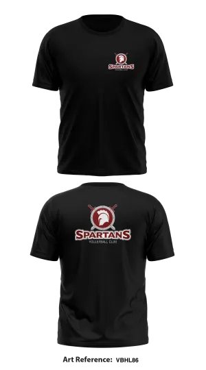 Spartans volleyball club Store 1 Core Men's SS Performance Tee - VbHL86