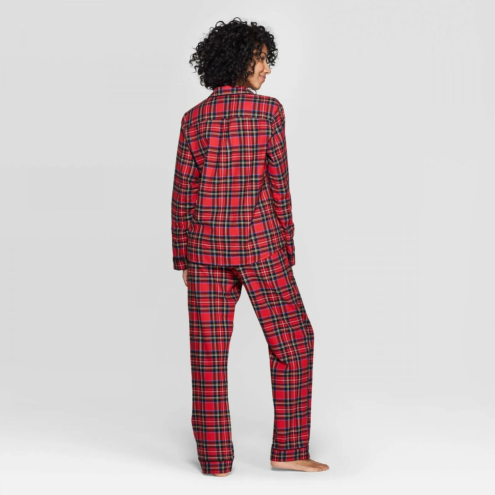 Stars Above Women's Plaid Perfectly Cozy Flannel Pajama Set