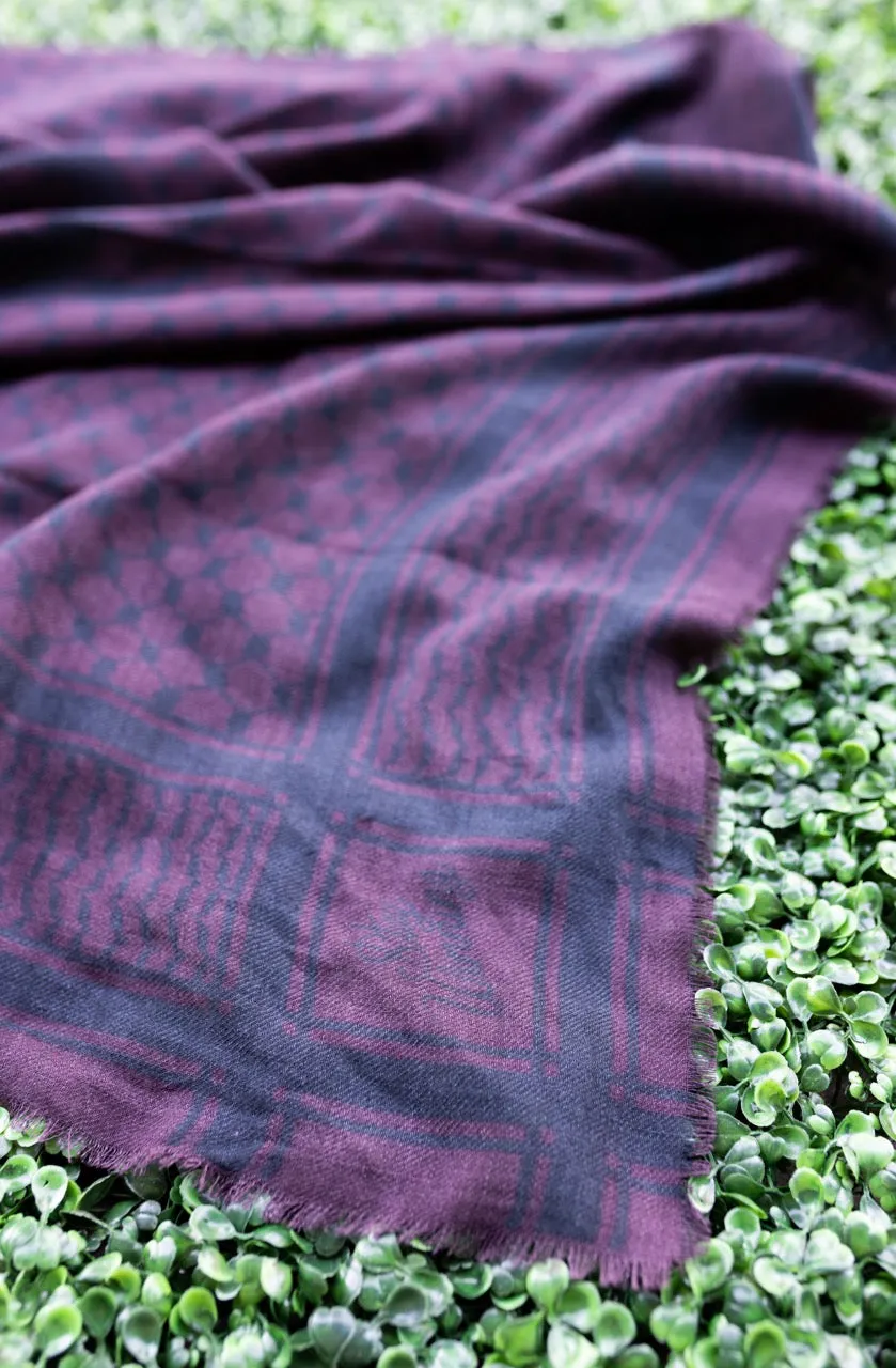 Stay Winning Travel Scarf (Burgundy)