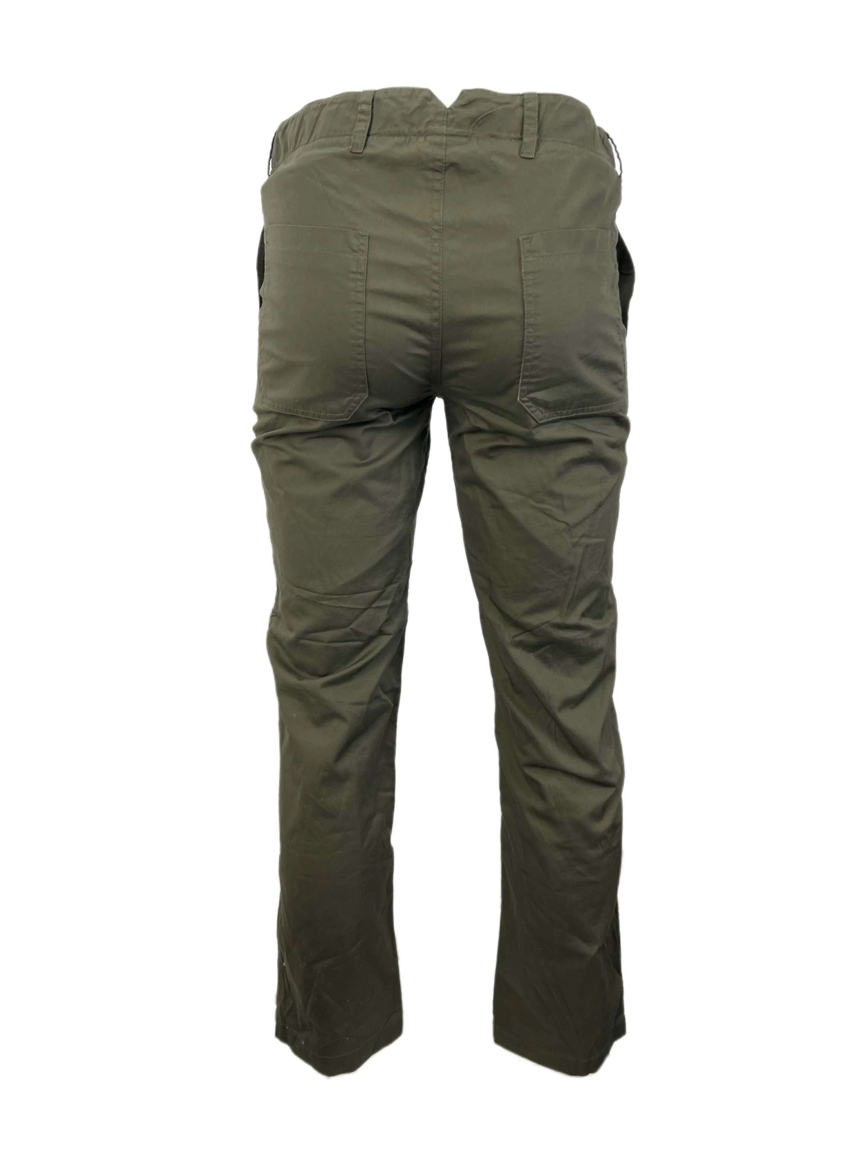 STEVEN ALAN Men's Green Lined Straight Leg Deck Chinos Pants Sz 34 NWOT
