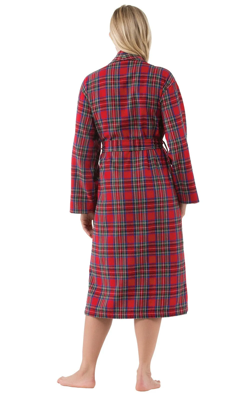 Stewart Plaid Flannel Robe