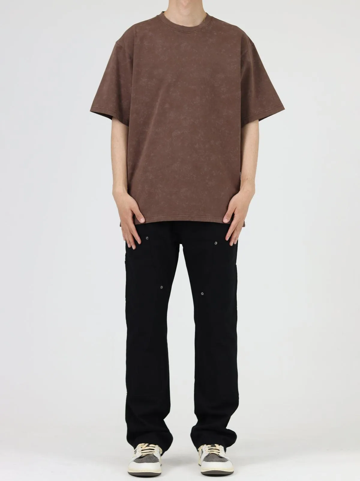 Straight-leg Denim Flared Trousers