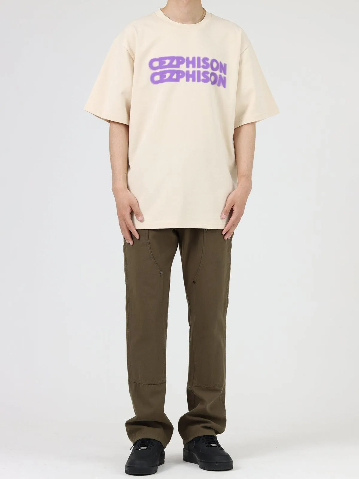 Straight-leg Denim Flared Trousers