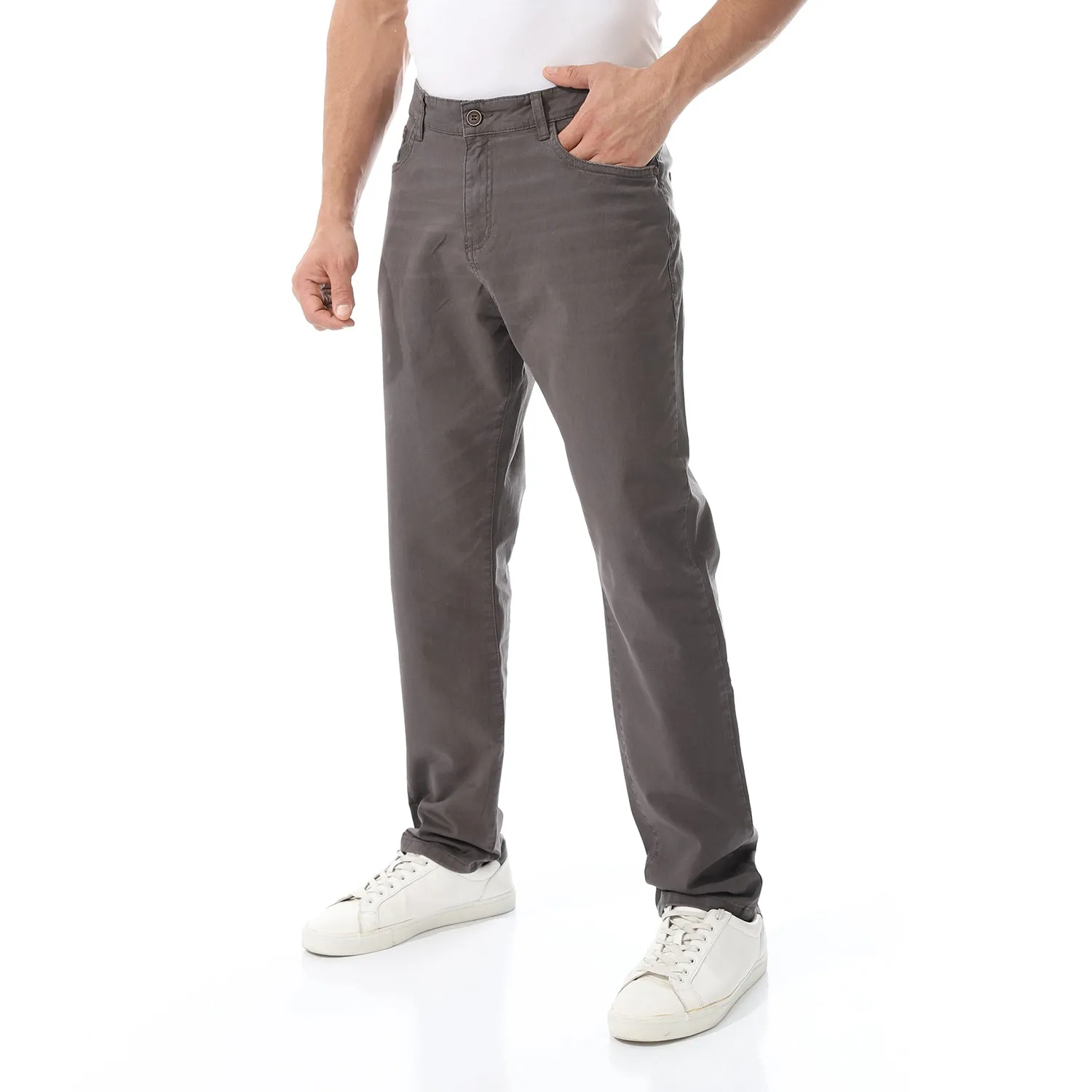Straight Leg Gabardine Pants