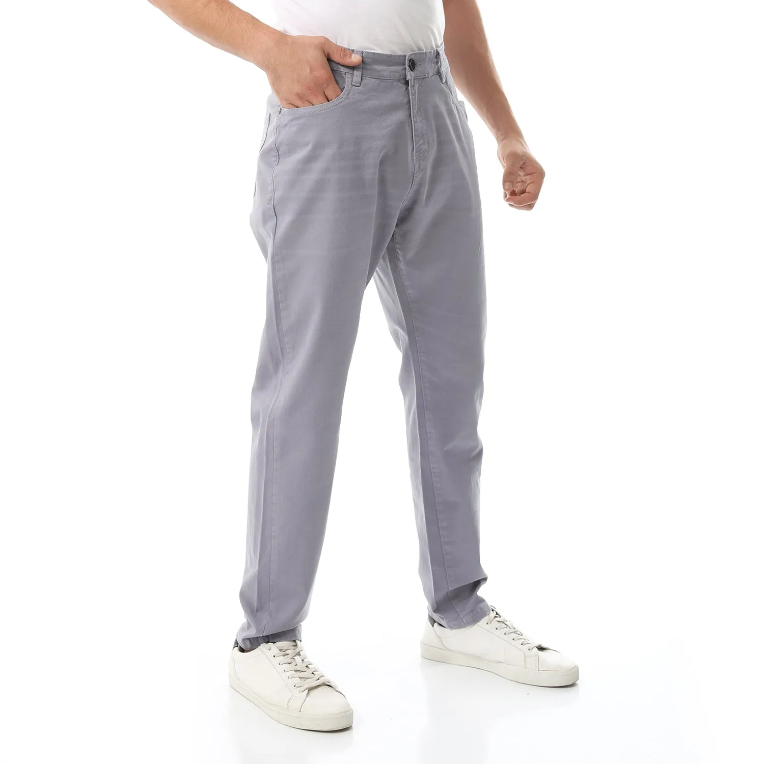 Straight Leg Gabardine Pants