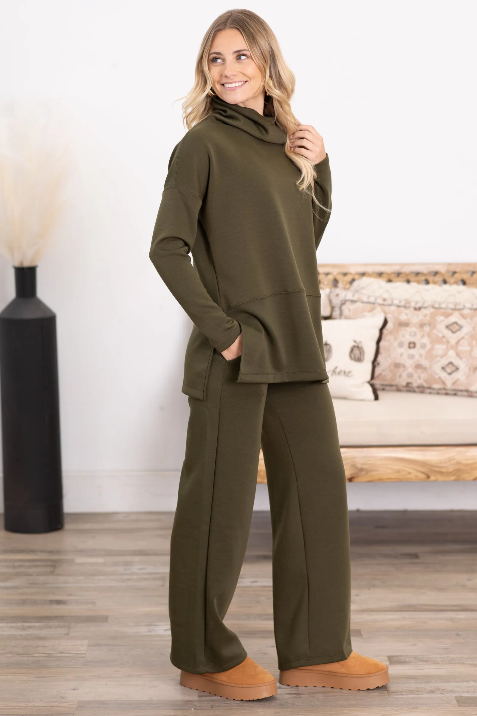 Straight Leg Scuba Lounge Pants