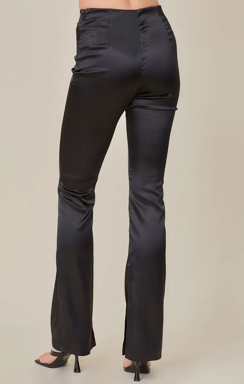 Straight Leg Slit Pants