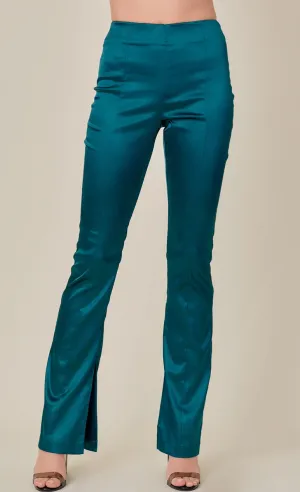 Straight Leg Slit Pants