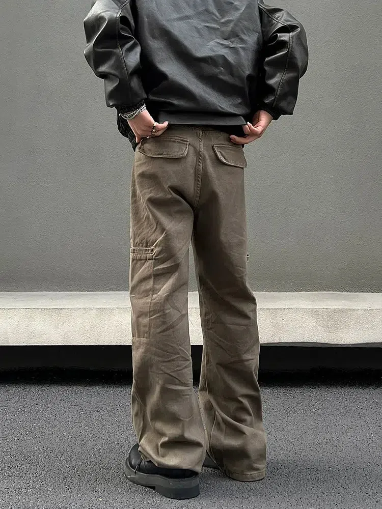 Straight Slim Brown Straight-leg Jeans