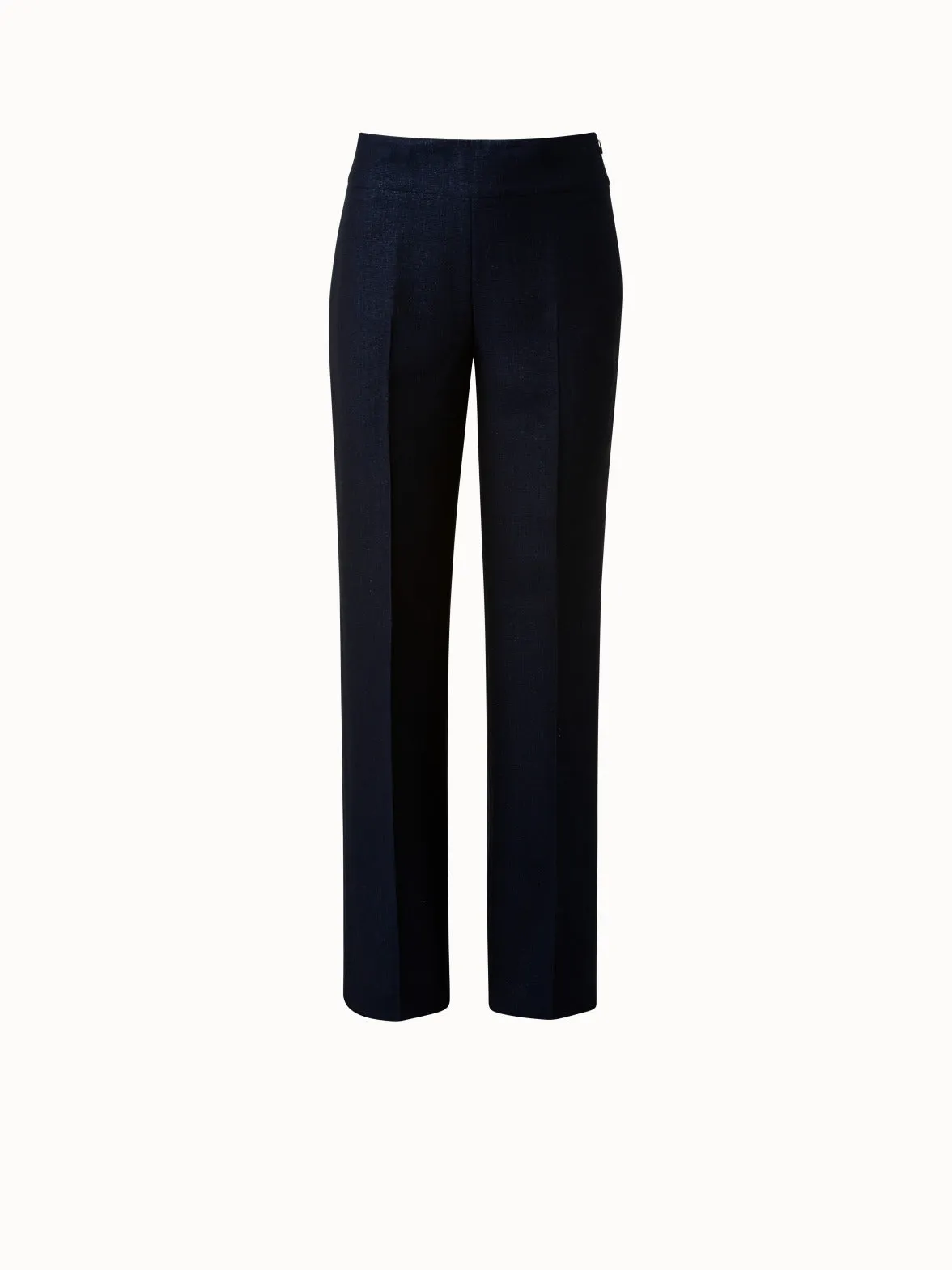 Straight Wool Lurex Pants