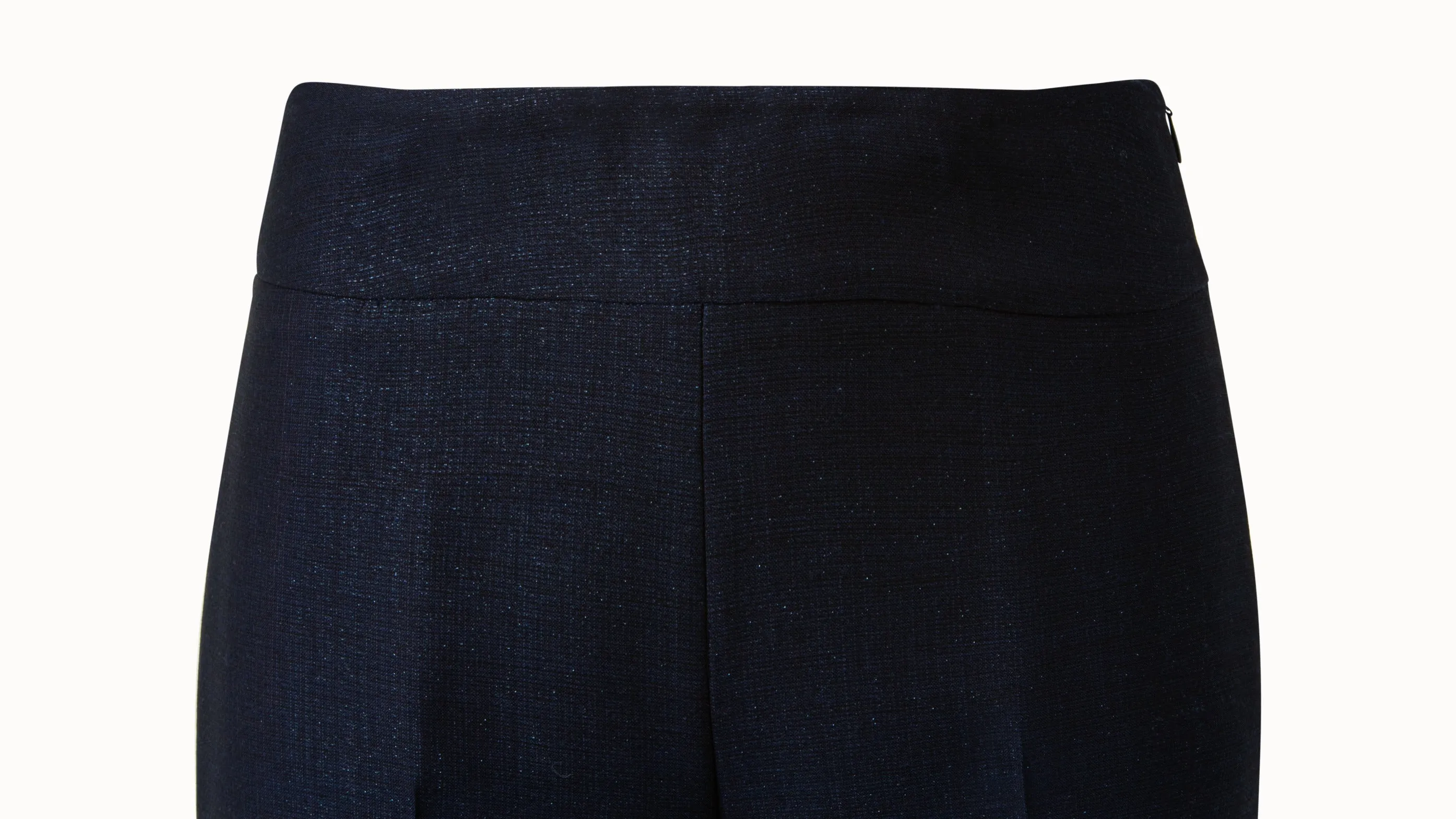 Straight Wool Lurex Pants