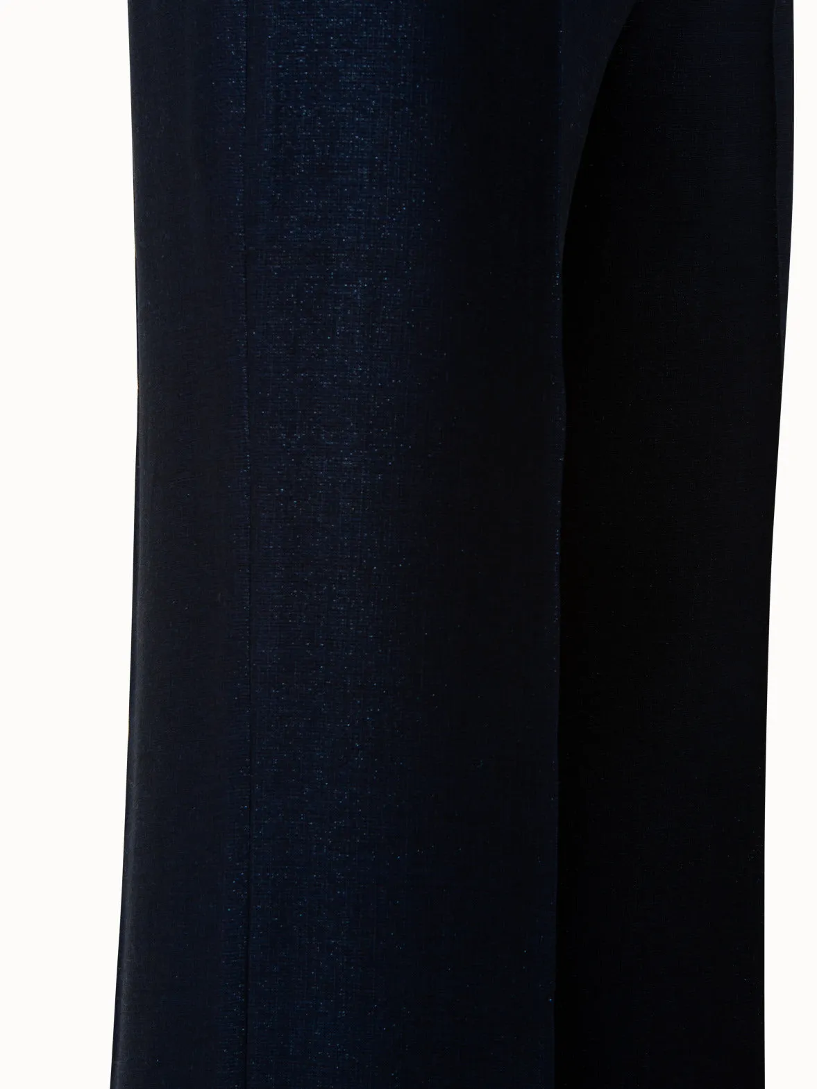 Straight Wool Lurex Pants