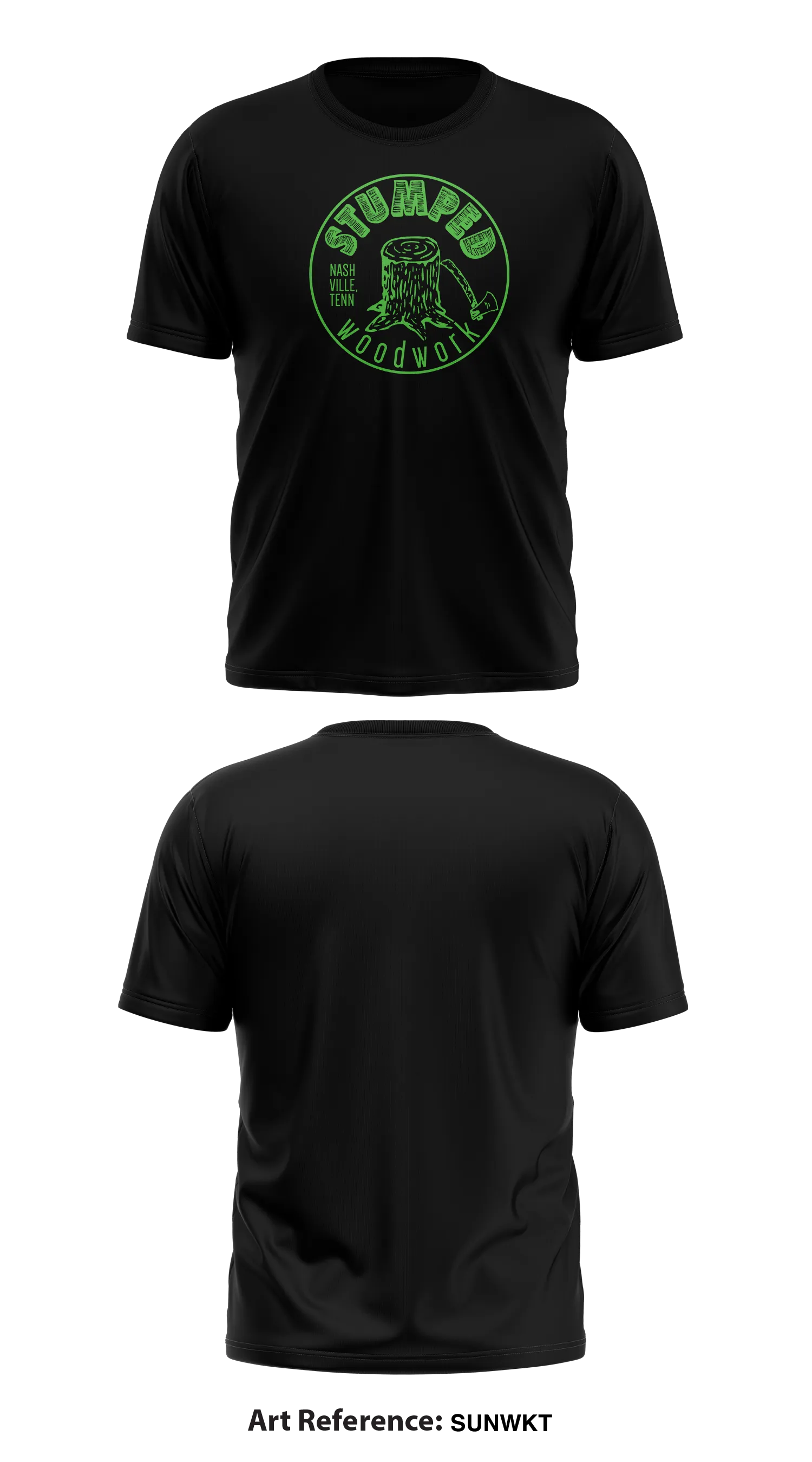 Stumpedwoodwork Store 1 Core Men's SS Performance Tee - sunwKt