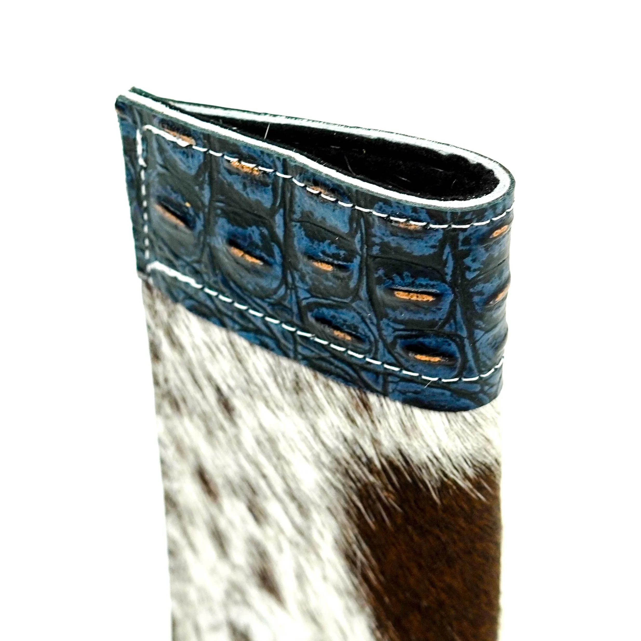 Sunglass Case - Longhorn w/ Midnight Croc