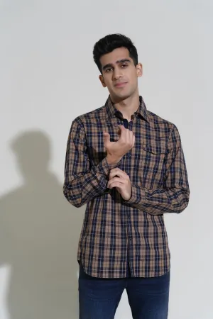 Teak Plaid Shirt