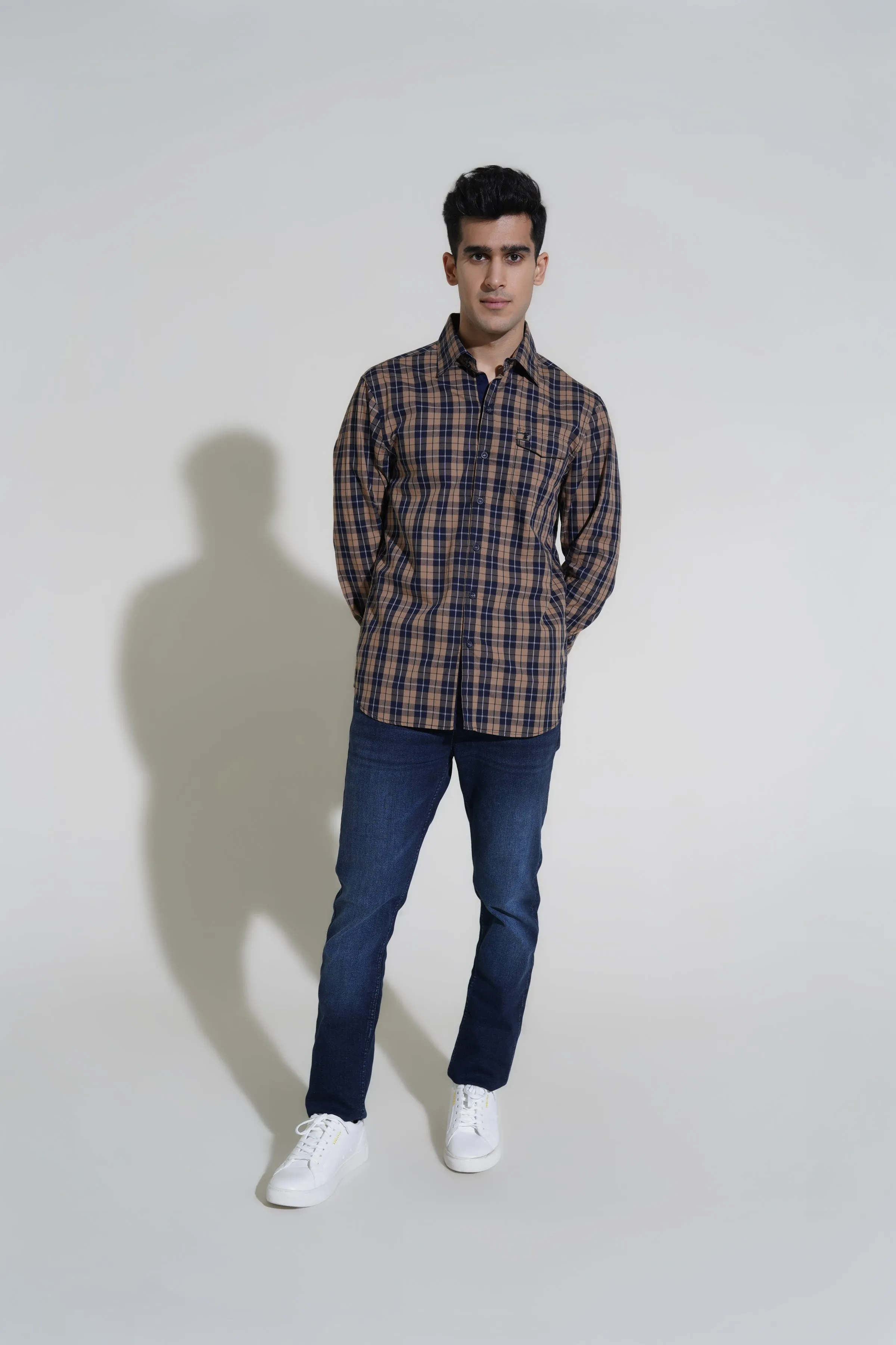 Teak Plaid Shirt