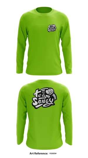Team Saucy Store 1  Core Men's LS Performance Tee - yS2GEw